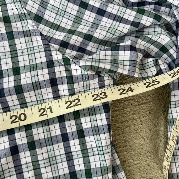 Barbour Men’s Tailored Fit Plaid Button-Down Shirt Size Large Blue Gray Check - Picture 6 of 6